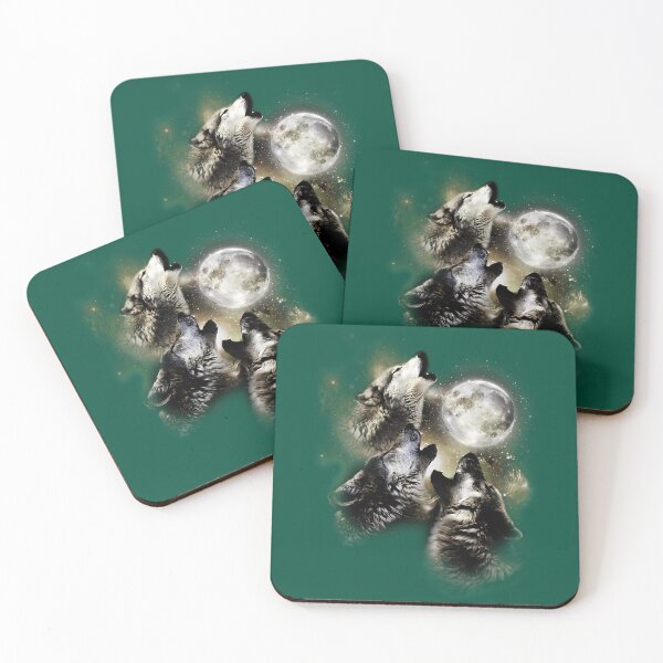 Item preview, Three Wolves Howling At The Moon  designed and sold by ZayvianParadise.