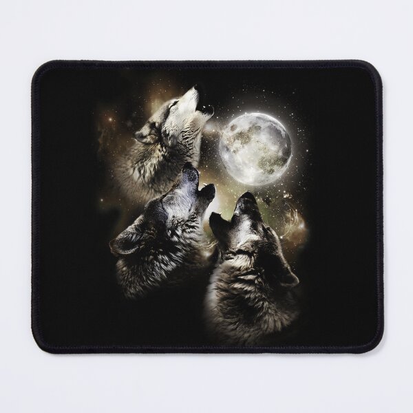 Item preview, Three Wolves Howling At The Moon  designed and sold by ZayvianParadise.