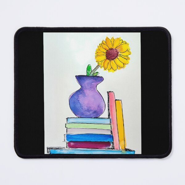 Item preview, Books And Sunflower designed and sold by NCWoodArt.