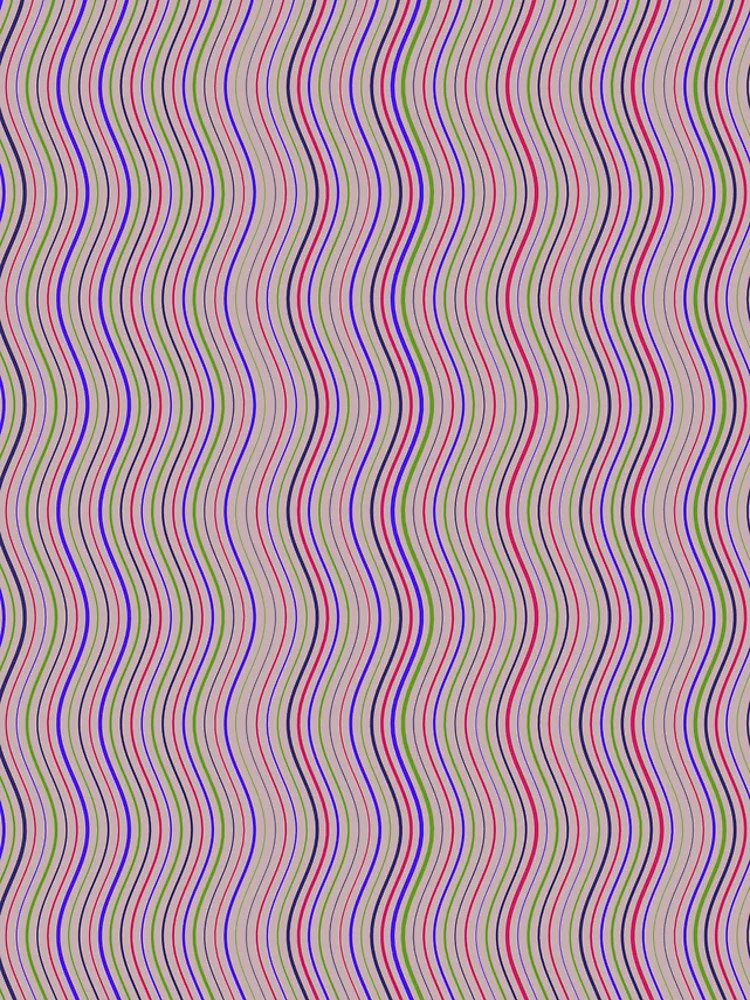 Thumbnail 4 of 4, iPhone Case, Retro Multicolor Wavy Parallel Lines Pattern designed and sold by GraphyLab.