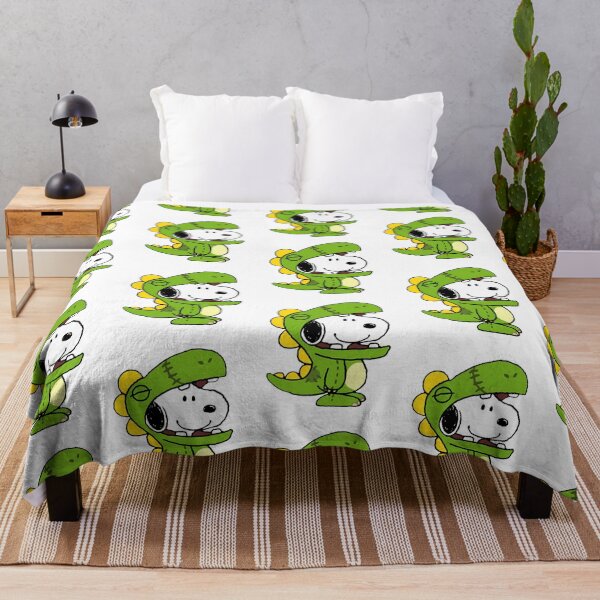 Item preview, Cute Snoopy In Green Dinosaur Onesie designed and sold by TourDeBookshop.