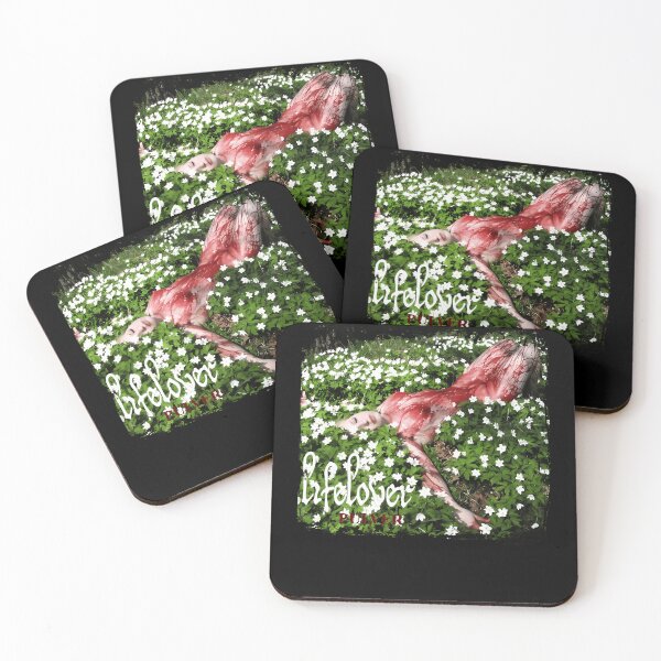 Item preview, Figure Covered in Blood Lying in White Flower Field designed and sold by RebaBechtelar.