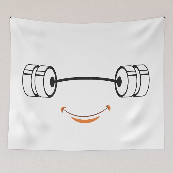 Item preview, Smiley Barbell designed and sold by TheFineShirt.