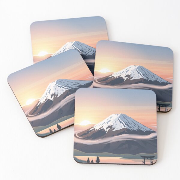 Item preview, Mount Fuji at Golden Dawn designed and sold by Prachodayat Artworks.