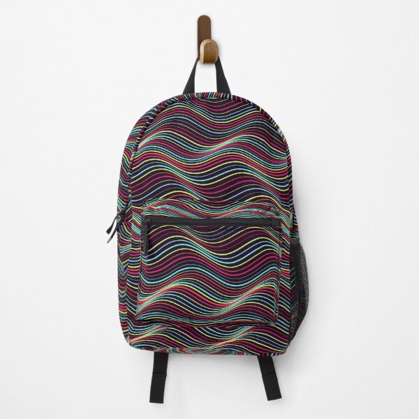 Item preview, Abstract Multicolor Neon Wavy Horizon Pattern designed and sold by GraphyLab.