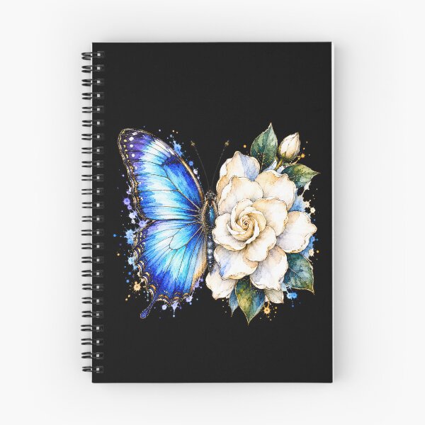 Item preview, Gardenia Butterfly Watercolor Illustration designed and sold by ColorSplash123.