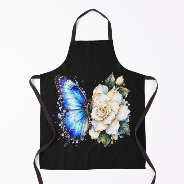 Item preview, Gardenia Butterfly Watercolor Illustration designed and sold by ColorSplash123.