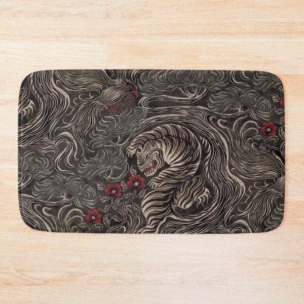 Item preview, Japanese Yokai Pattern Ghost Velvet Art Print designed and sold by Z&C.