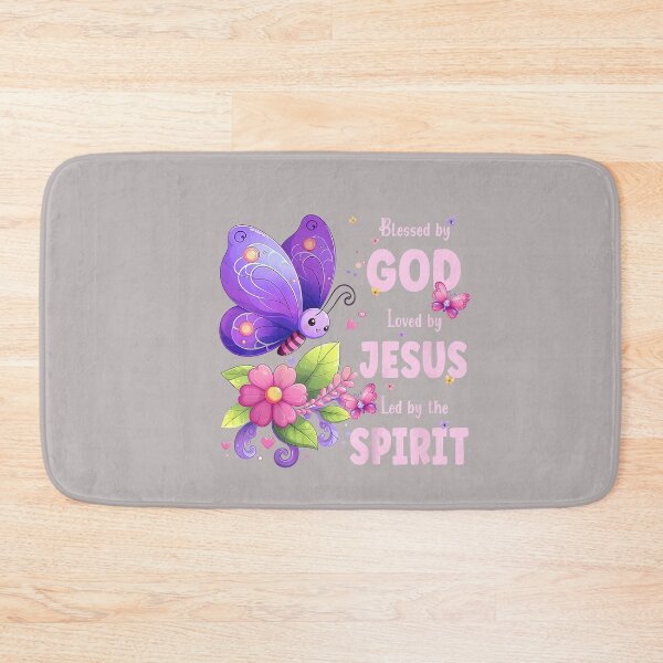 Item preview, Christian Girls Blessed by God Loved by Jesus Cute Butterfly designed and sold by mjohnson9.