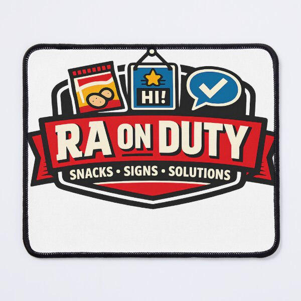 Item preview, RA On Duty – Resident Assistant Snacks Signs & Solutions designed and sold by FindYouByZ.