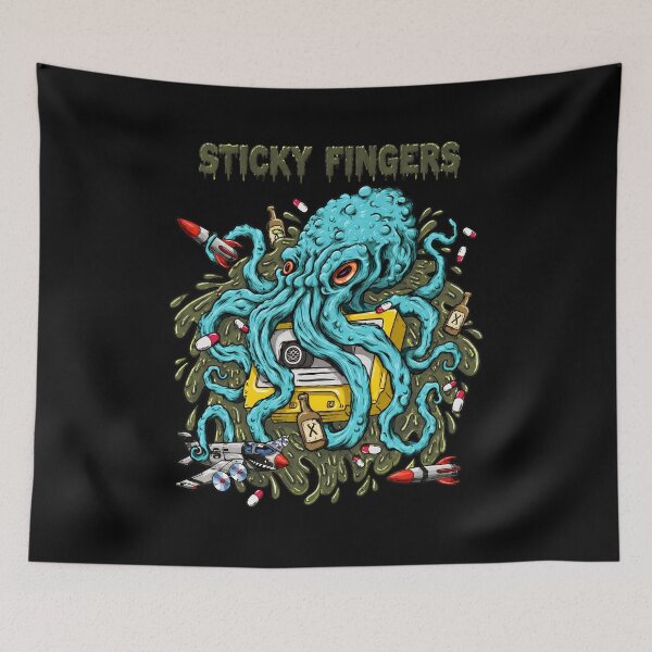 Item preview, Sticky Fingers Octopus Cassette designed and sold by BarevyAsStore.