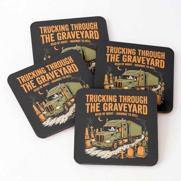 Item preview, Trucking Through the Graveyard Halloween Truck designed and sold by fawzimorsy.