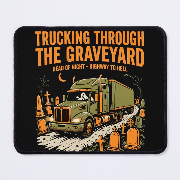 Item preview, Trucking Through the Graveyard Halloween Truck designed and sold by fawzimorsy.