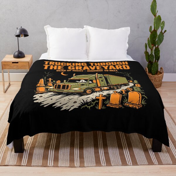 Item preview, Trucking Through the Graveyard Halloween Truck designed and sold by fawzimorsy.