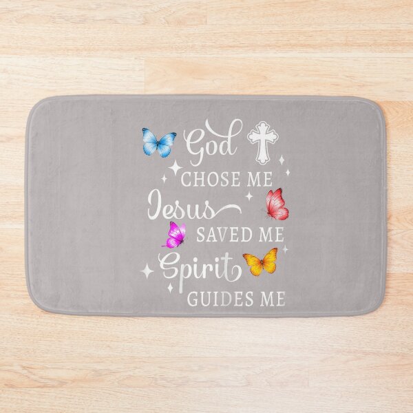 Item preview, Christian God Chose Me Jesus Saved Stars and Butterflies designed and sold by mjohnson9.