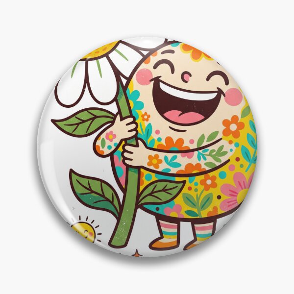 Item preview, Retro Bloom Daisy Flower Vintage Mascot Sticker Design designed and sold by misbahsiro.