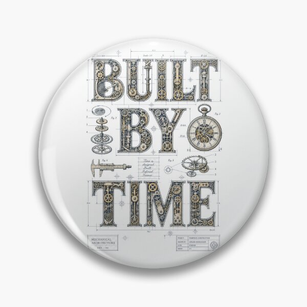 Item preview, Built by Time – Vintage Mechanical Watch Blueprint designed and sold by Golden Era Studio.
