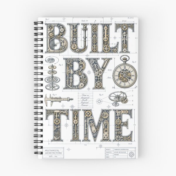 Item preview, Built by Time – Vintage Mechanical Watch Blueprint designed and sold by Golden Era Studio.