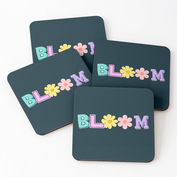 Item preview, Bloom Floral Retro Pastel Typography - Cute Flower Power Quote designed and sold by SeJaa.