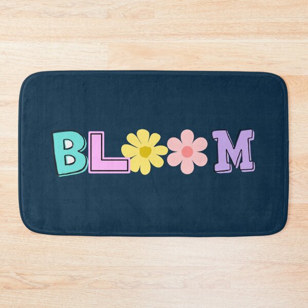 Item preview, Bloom Floral Retro Pastel Typography - Cute Flower Power Quote designed and sold by SeJaa.