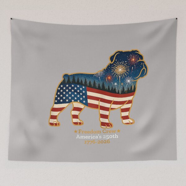 Item preview, Bulldog America's 250th Patriotic Dog Fireworks designed and sold by GreggRoss.
