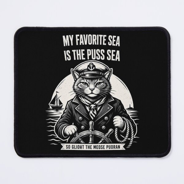 Item preview, My Favorite Sea is The Puss-Sea designed and sold by TheEndDesign.