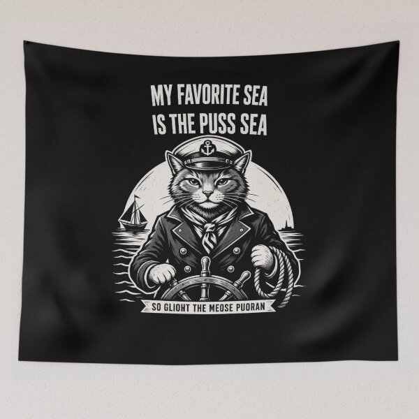 Item preview, My Favorite Sea is The Puss-Sea designed and sold by TheEndDesign.