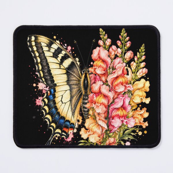 Item preview, Snapdragon Butterfly Watercolor Illustration designed and sold by ColorSplash123.