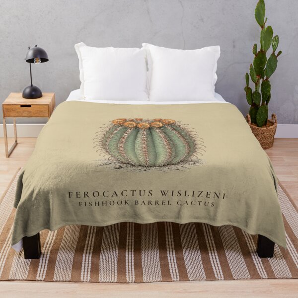 Item preview, Fishhook Barrel Cactus Vintage Botanical Illustration Ferocactus Wislizeni designed and sold by Panom Suavichien.