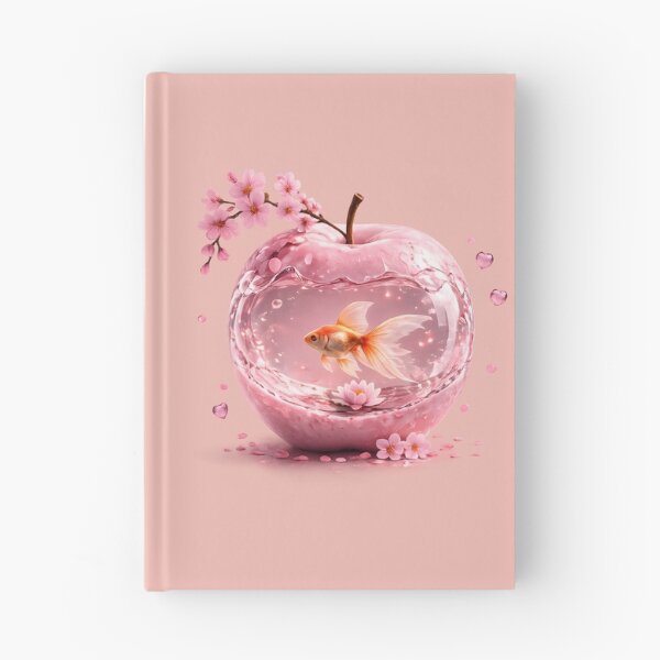Item preview, Pink  Apple Aquarium Goldfish – Sakura Cherry Blossom Fantasy Art  designed and sold by Masora.studio.