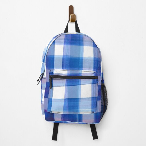 Item preview, Blue plaid painted designed and sold by SillyGhoul.