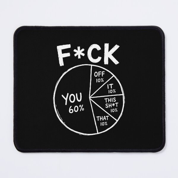 Item preview, FCK You Pie Chart  designed and sold by CelidaBonde.