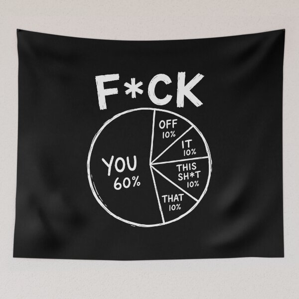 Item preview, FCK You Pie Chart  designed and sold by CelidaBonde.