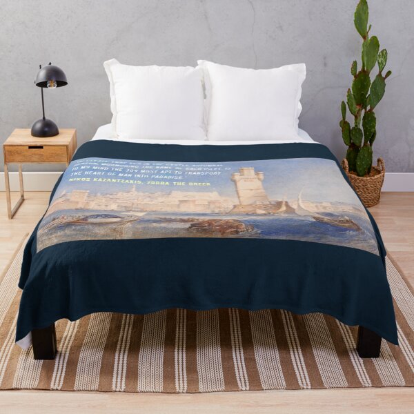 Item preview, Kazantzakis quote: To cleave that sea in the gentle autumnal season, murmuring the name of each islet, is to my mind the joy most apt to transport the heart of man into paradise. designed and sold by artbleed.