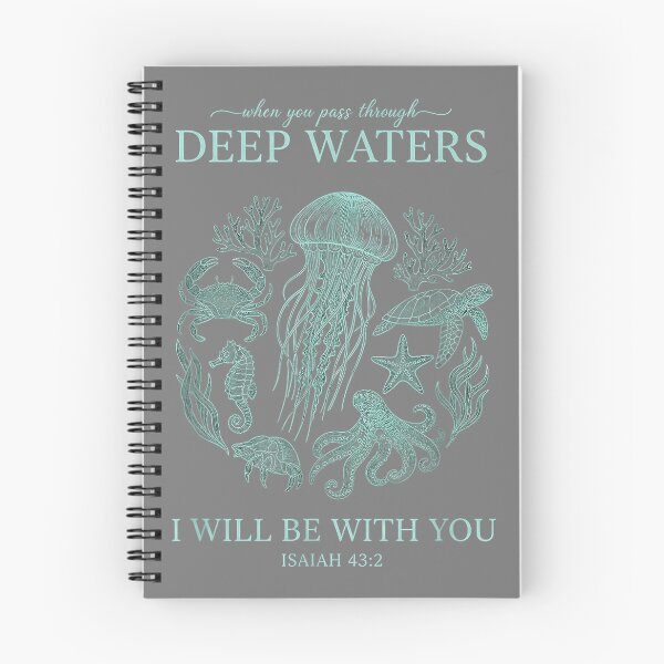 Item preview, Christian Isaiah 43 2 Deep Waters Bible Verse OverFear designed and sold by mjohnson9.