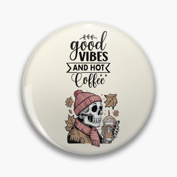 Item preview, Halloween 2026 Good Vibes & Iced Coffee Skeleton | Cute Boho Floral Skeleton Design designed and sold by Coolparrotgirl.