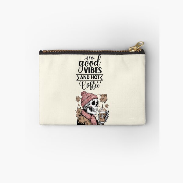 Item preview, Halloween 2026 Good Vibes & Iced Coffee Skeleton | Cute Boho Floral Skeleton Design designed and sold by Coolparrotgirl.