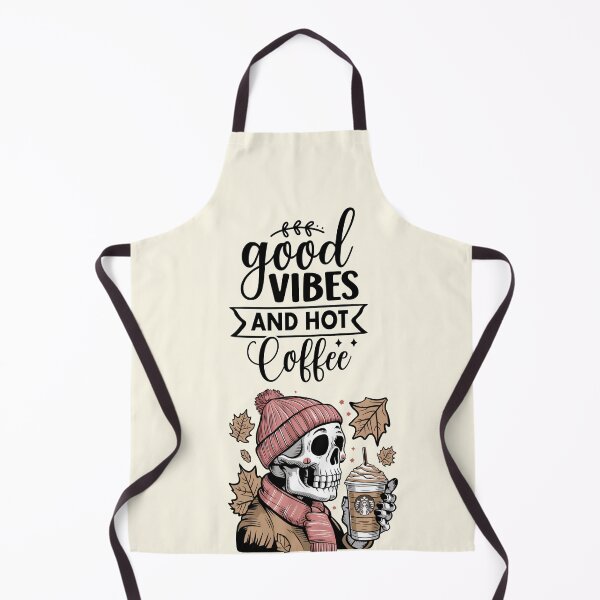 Item preview, Halloween 2026 Good Vibes & Iced Coffee Skeleton | Cute Boho Floral Skeleton Design designed and sold by Coolparrotgirl.