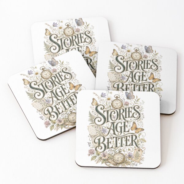 Item preview, Stories Age Better – Vintage Botanical Timekeeper designed and sold by Golden Era Studio.