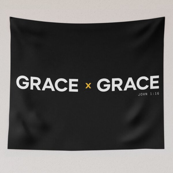 Item preview, Grace Upon Grace John 1:16 Christian Apparel & Apparel Streetwear designed and sold by Skotecky.