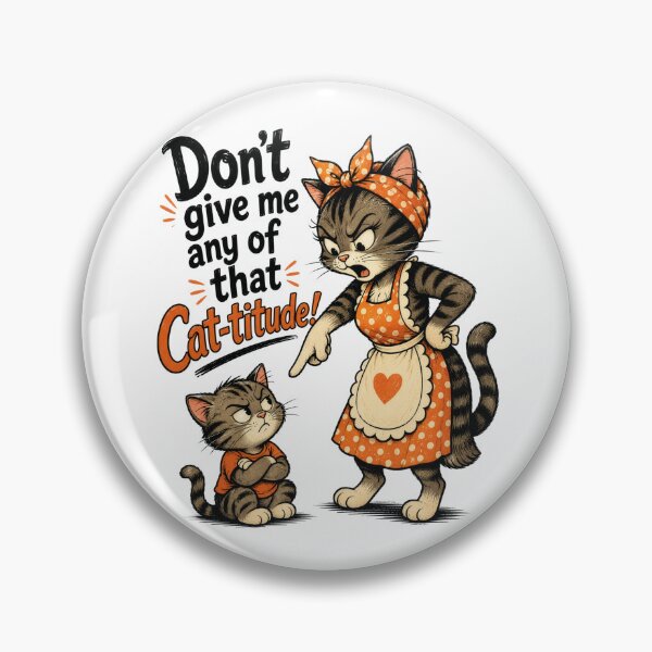 Item preview, Cat-titude! designed and sold by ThePlace2BeN.