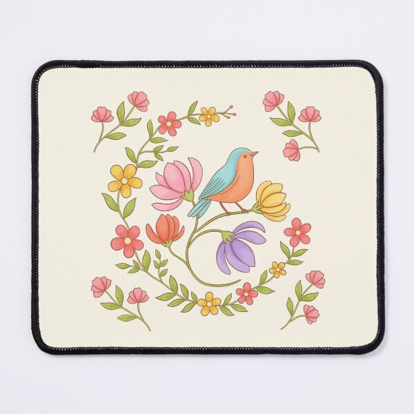 Item preview, The Bird & Flowers designed and sold by Doodleooly.