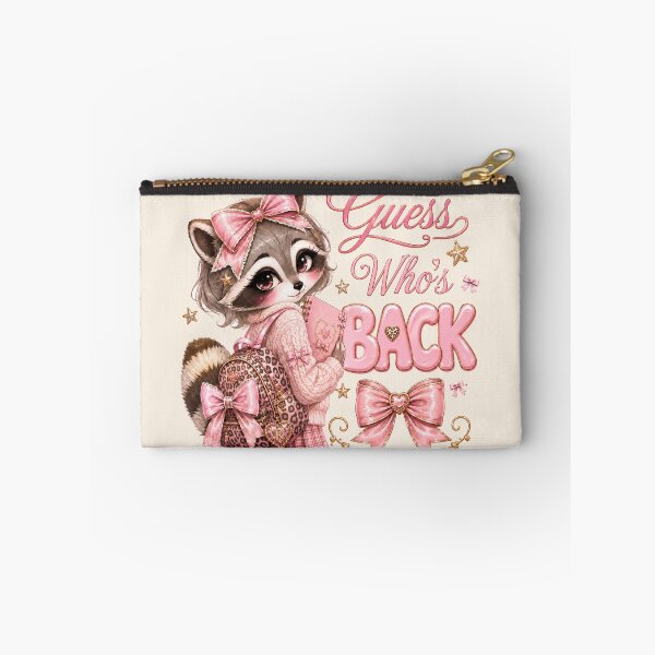 Item preview, Guess Who's Back Coquette Raccoon Pink Bow Preppy School designed and sold by Yellowriversss.