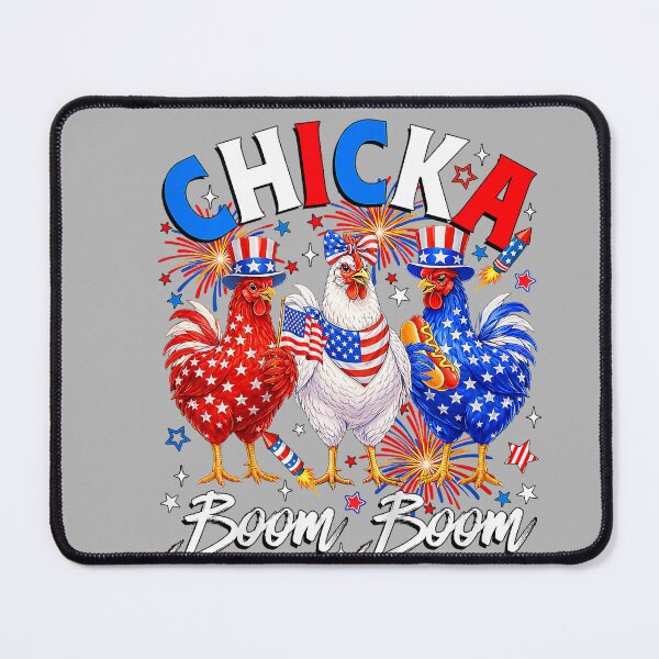 Item preview, Chicka Boom Boom Patriotic Chicken 4th of July Independence designed and sold by GreggRoss.