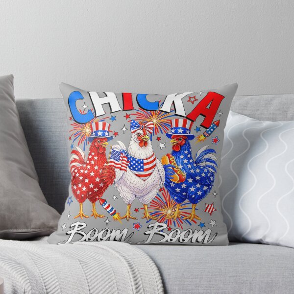 Item preview, Chicka Boom Boom Patriotic Chicken 4th of July Independence designed and sold by GreggRoss.