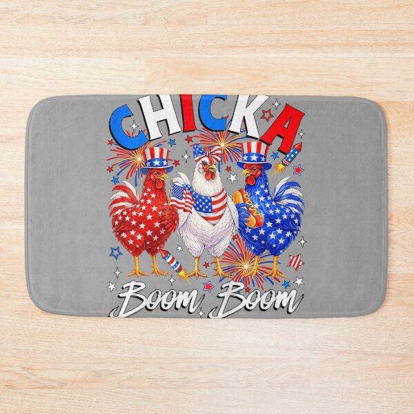 Item preview, Chicka Boom Boom Patriotic Chicken 4th of July Independence designed and sold by GreggRoss.