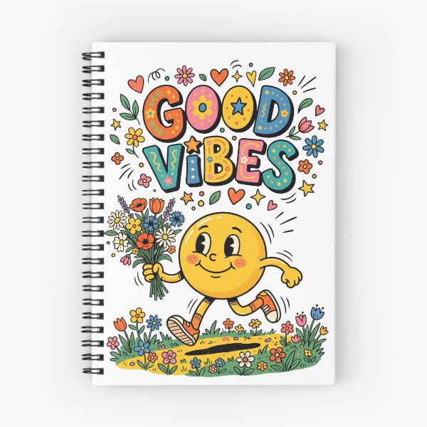 Item preview, Good Vibes Retro Smiley Bouquet Vintage Mascot Sticker Design designed and sold by misbahsiro.