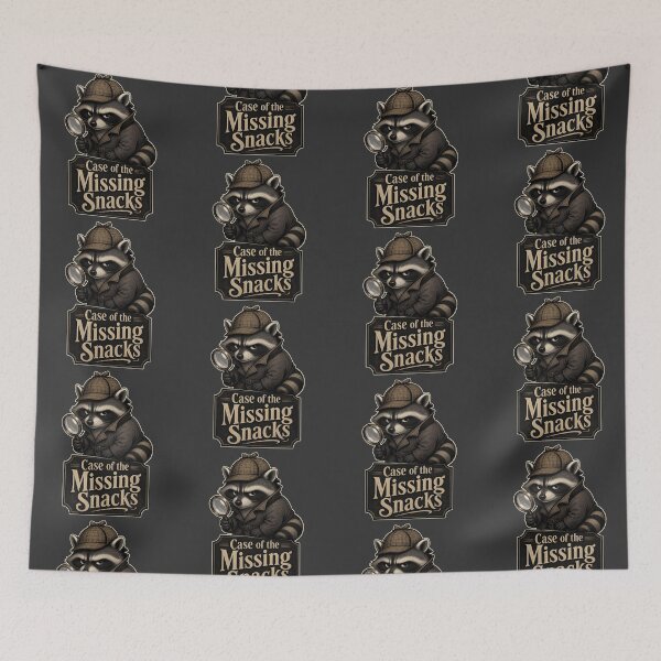Item preview, Jimothy Raccoon Detective Case of the Missing Snacks Meme designed and sold by GraphixKing999.