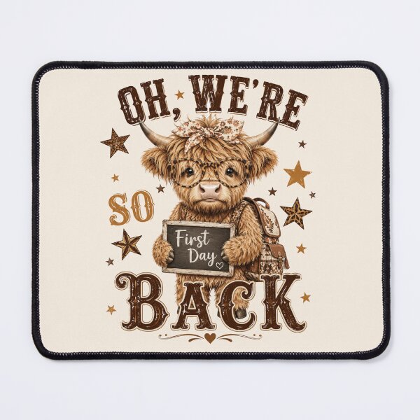 Item preview, Oh We're So Back Highland Cow Teacher Western School designed and sold by Yellowriversss.