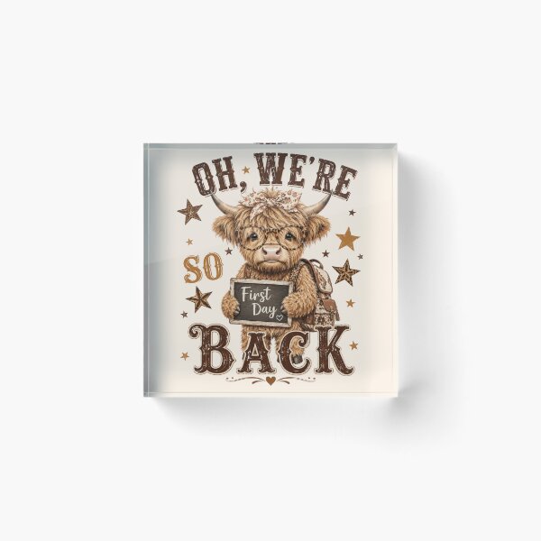 Item preview, Oh We're So Back Highland Cow Teacher Western School designed and sold by Yellowriversss.